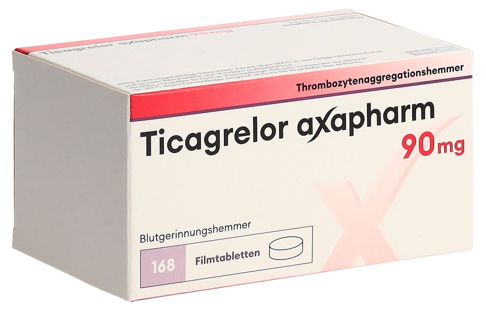 Ticagrelor axapharm 90 mg, Filmtabletten