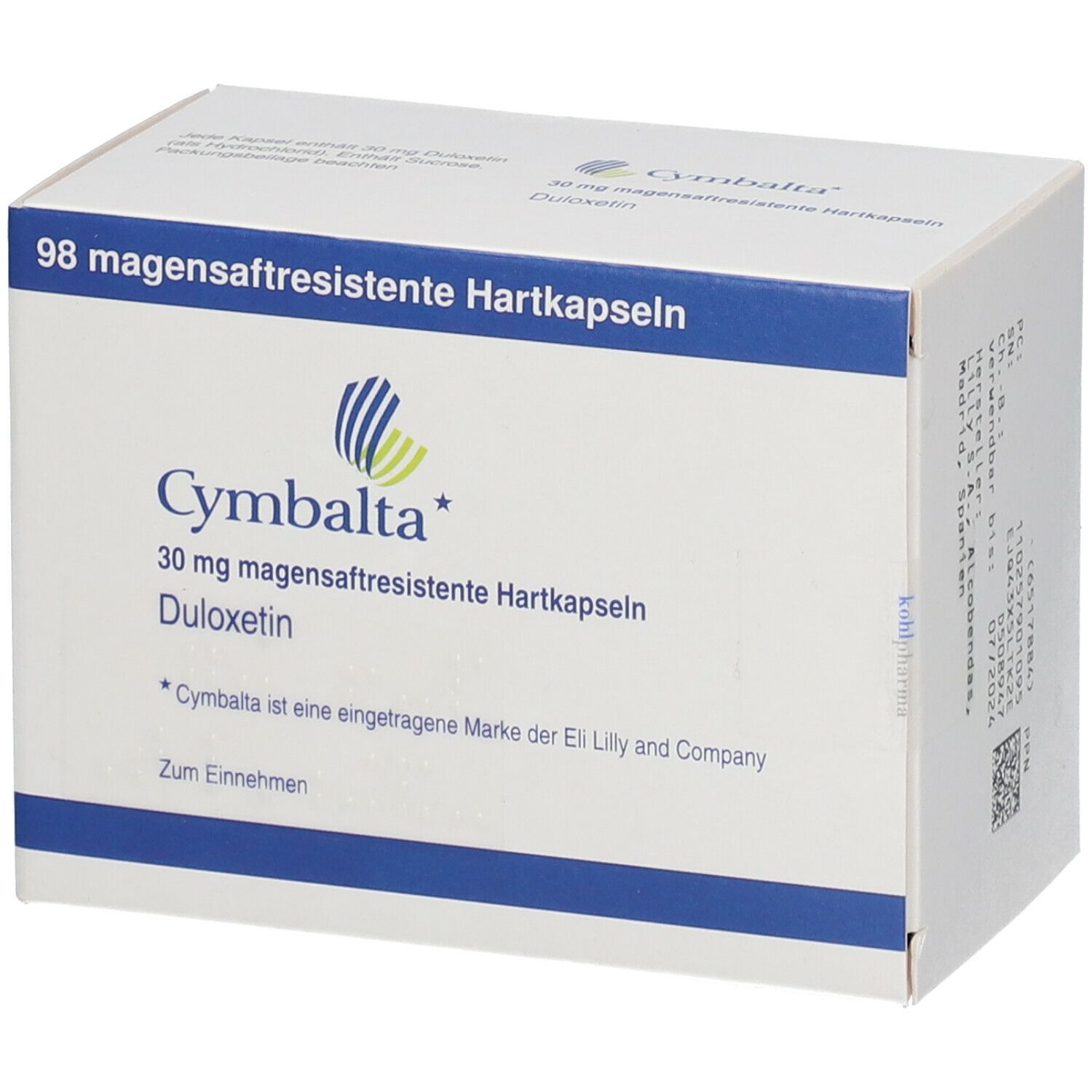 Cymbalta 30 mg, magensaftresistente Hartkapseln