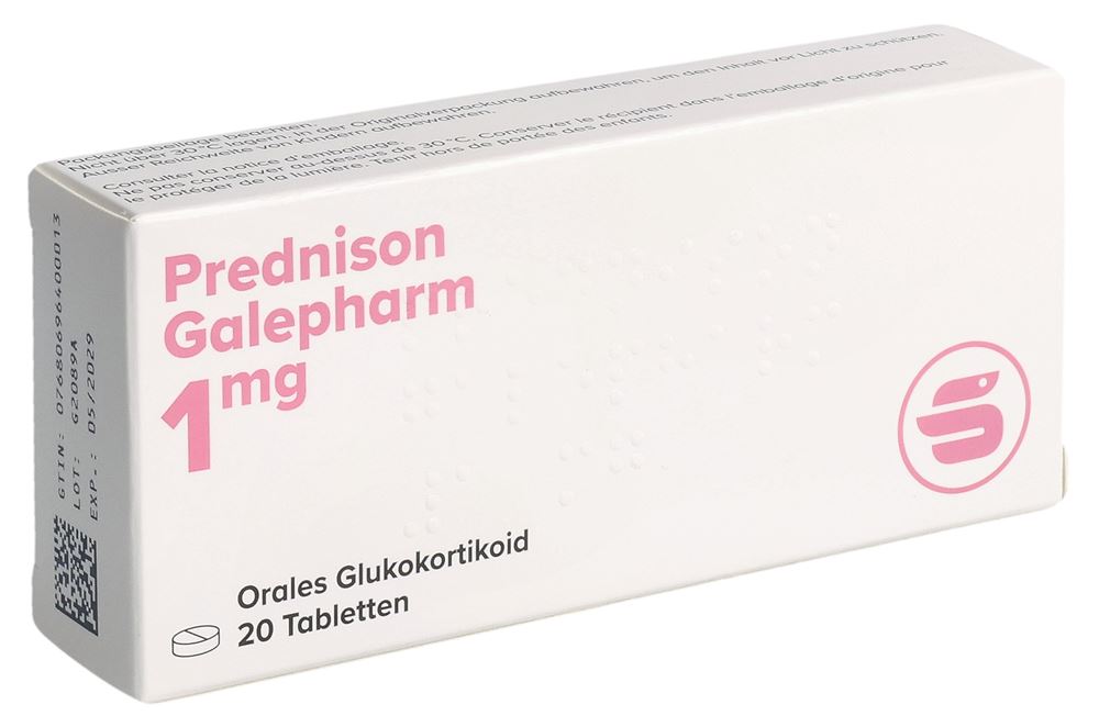 Prednison Galepharm 1 mg, Tabletten