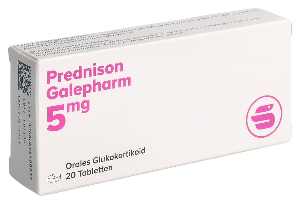Prednison Galepharm 5 mg, Tabletten