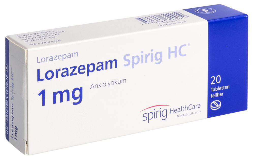 Lorazepam Spirig HC 1 mg, Tabletten