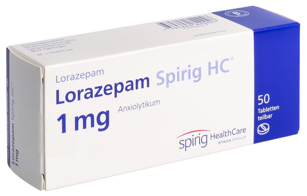 Lorazepam Spirig HC 1 mg, Tabletten