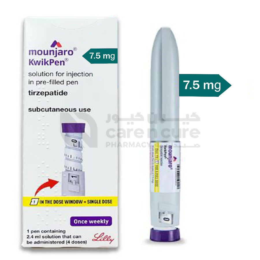 Mounjaro KwikPen 7.5 mg, solution injectable en stylo prérempli