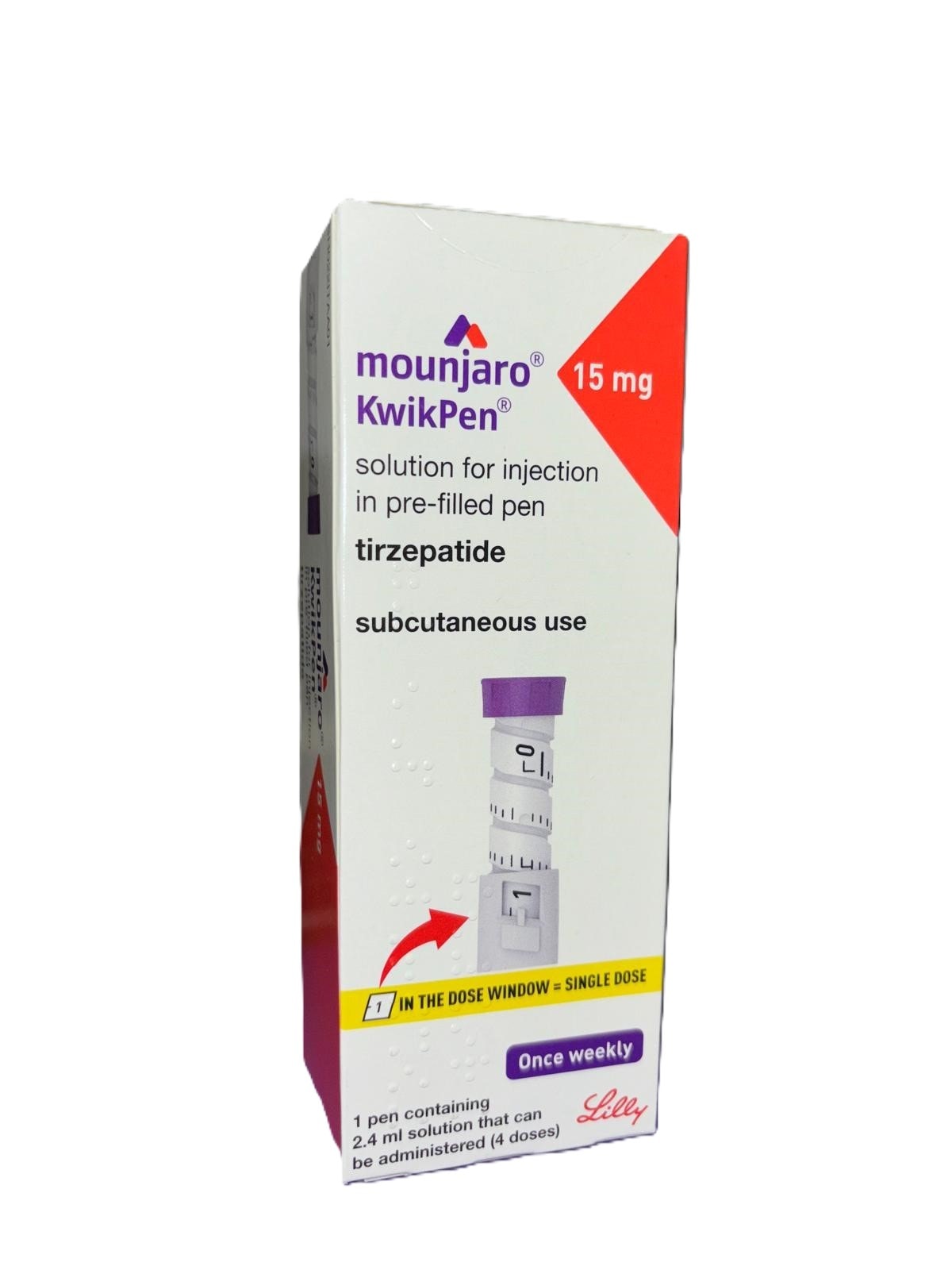 Mounjaro KwikPen 15 mg, solution injectable en stylo prérempli