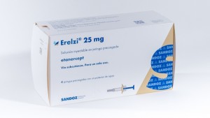 Erelzi 25 mg/0,5 ml, Injektionslösung in einer Fertigspritze