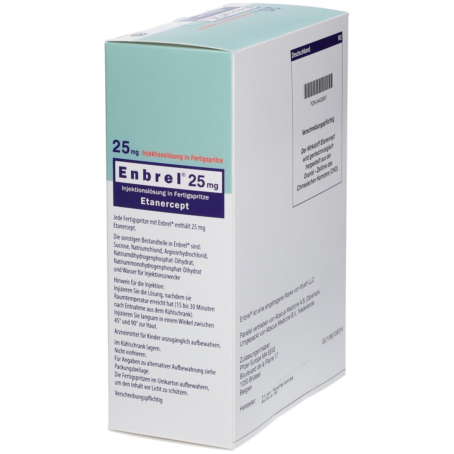 Enbrel 25 mg, Injektionslösung in einer Fertigspritze