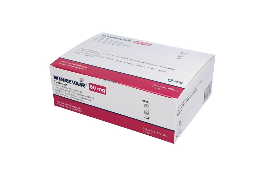 Winrevair 60 mg, Pulver und Lösungsmittel zur Herstellung einer Injektionslösung