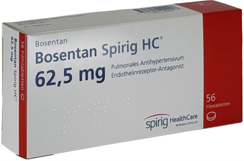 Bosentan Spirig HC 62.5 mg, Filmtabletten