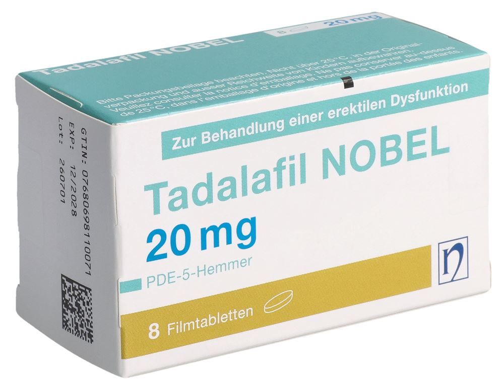 TADALAFIL NOBEL 20 mg cpr pellic 8 pce
