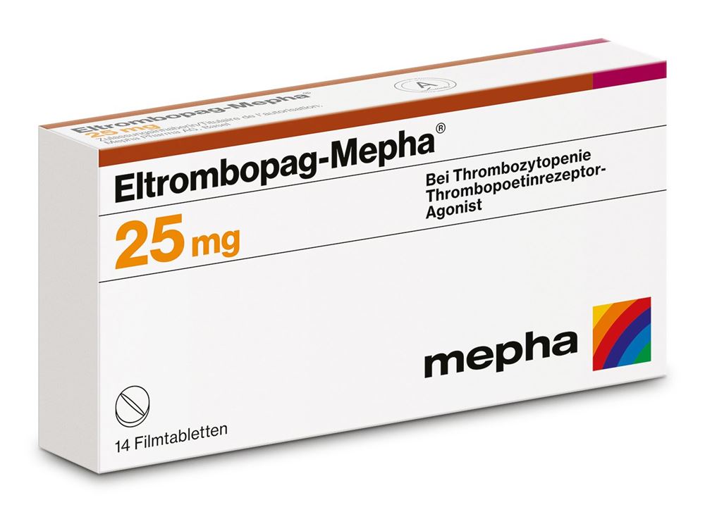 ELTROMBOPAG MEPHA cpr pellic 25 mg 14 pce