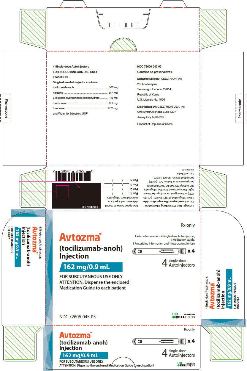 Avtozma 162 mg/0.9 ml, solution injectable en stylo prérempli