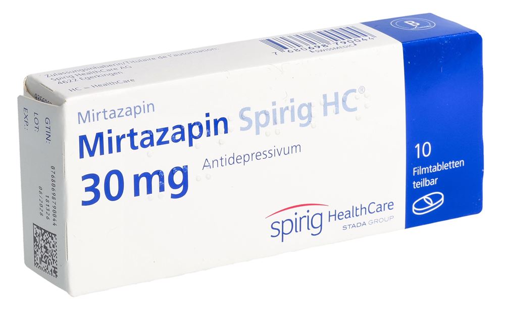 Mirtazapin Spirig HC 30 mg, Filmtabletten