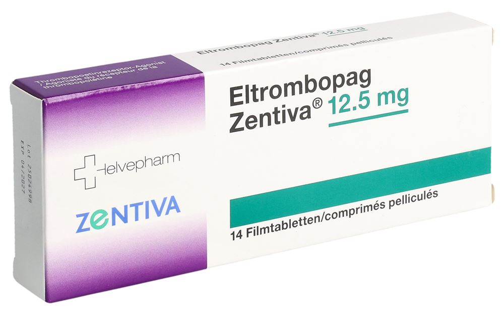 Eltrombopag Zentiva 12,5 mg, Filmtabletten