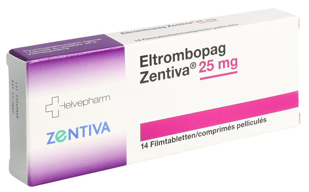 Eltrombopag Zentiva 25 mg, Filmtabletten
