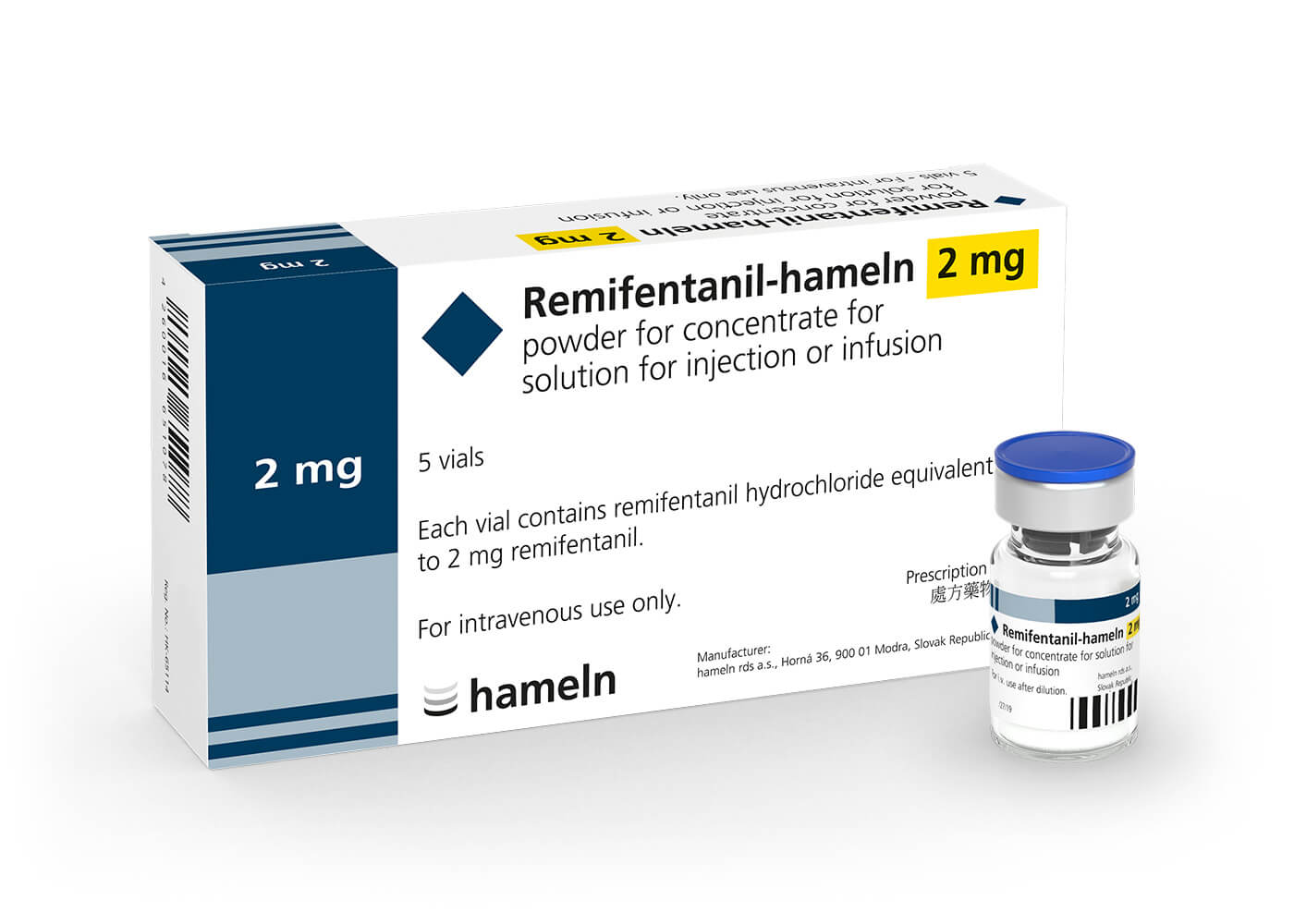 Remifentanil Leman IV 2 mg,  poudre pour solution à diluer pour perfusion