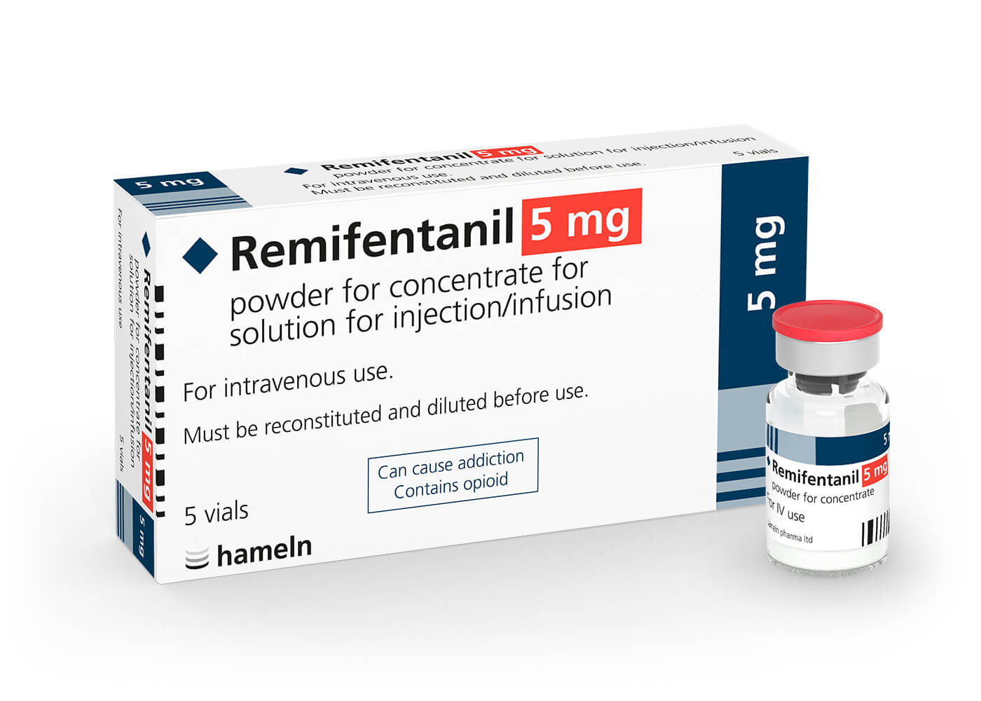 Remifentanil Leman IV 5 mg,  poudre pour solution à diluer pour perfusion