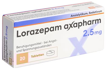 LORAZEPAM axapharm cpr 2.5 mg 20 pce