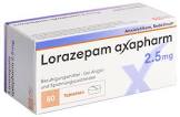 LORAZEPAM axapharm cpr 2.5 mg 50 pce
