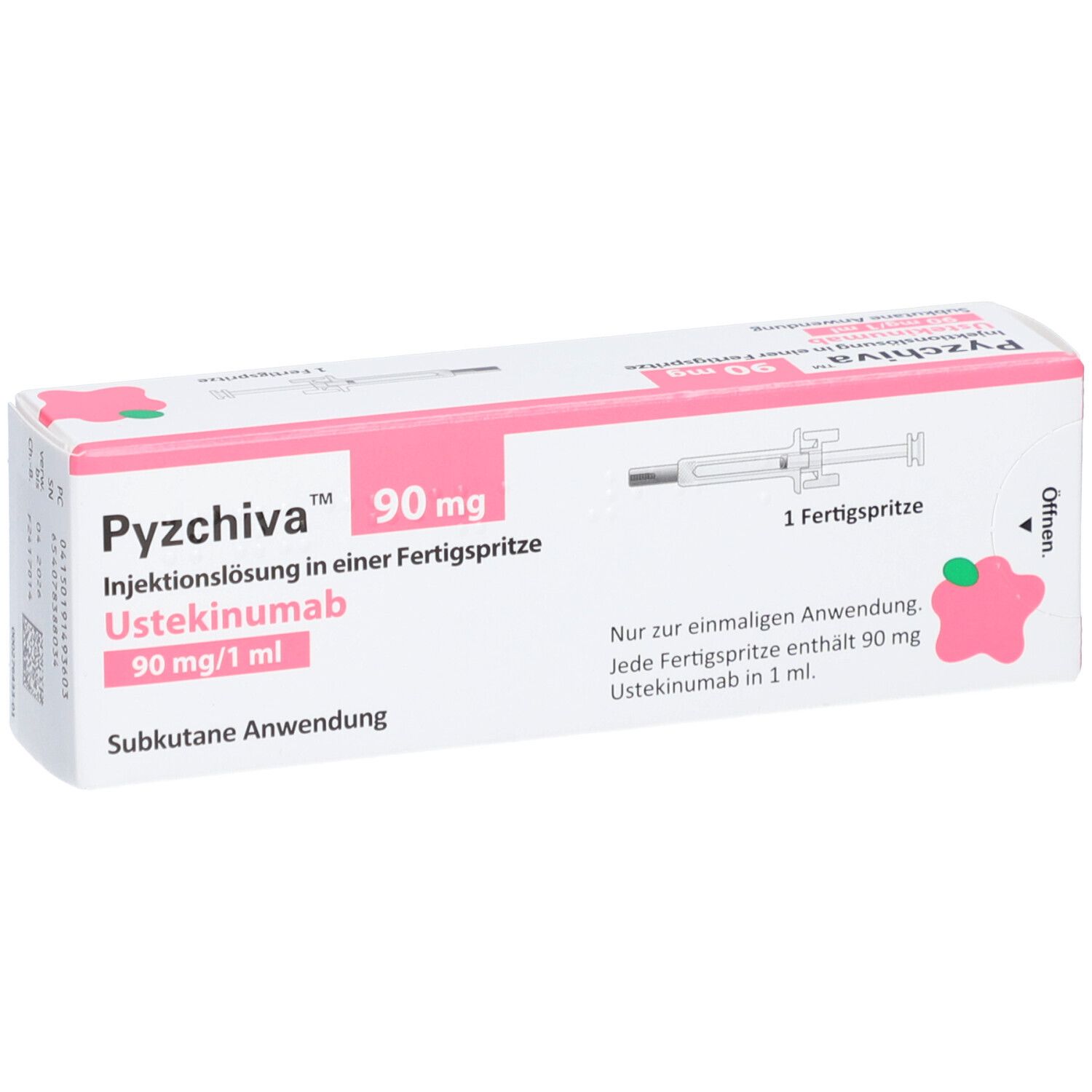 Pyzchiva 90 mg/1 mL, Injektionslösung in einer Fertigspritze
