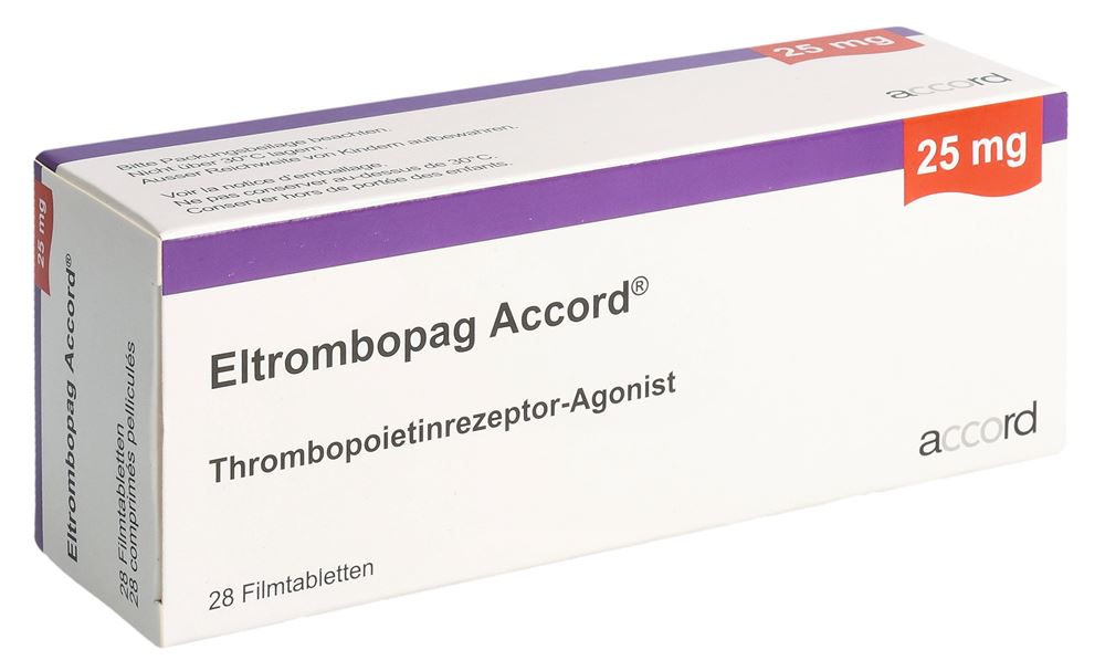 Eltrombopag Accord 25 mg, Filmtabletten