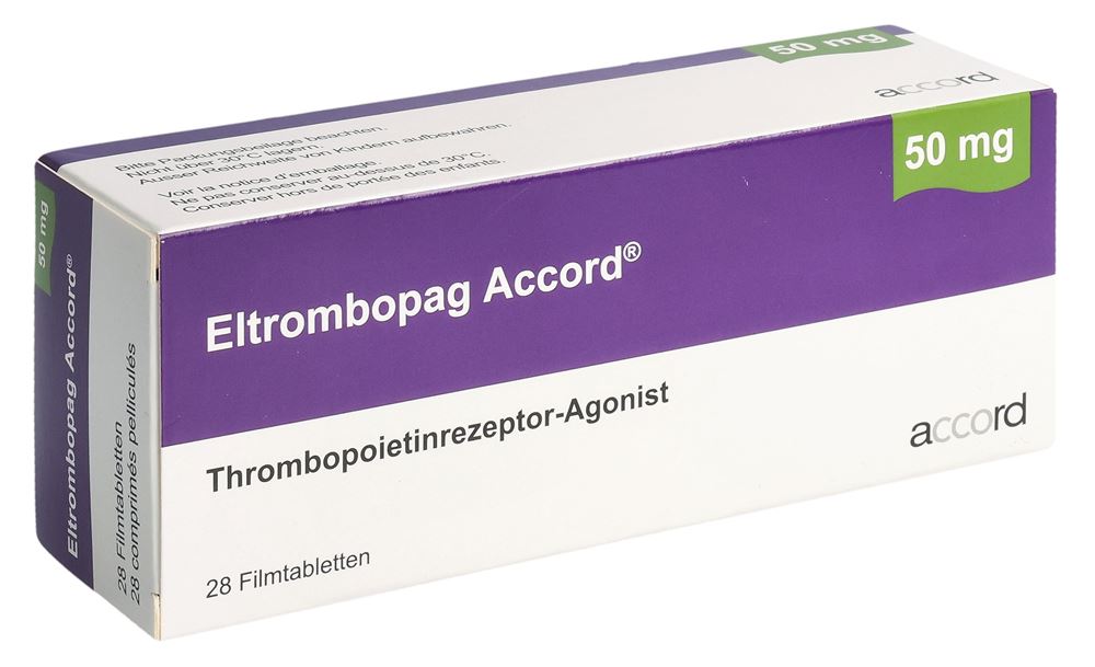 Eltrombopag Accord 50 mg, Filmtabletten