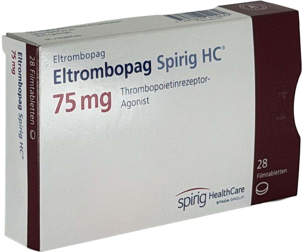 Eltrombopag Spirig HC 75 mg, Filmtabletten