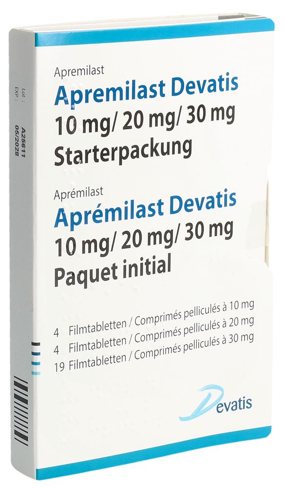 Apremilast Devatis 10 mg, 20 mg, 30 mg, Filmtabletten