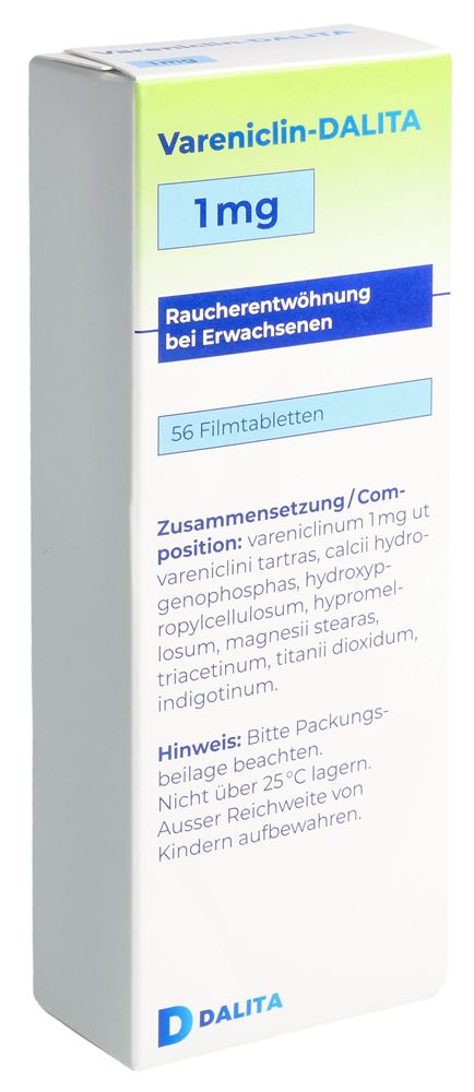 Varénicline-DALITA 1 mg, comprimés pelliculés