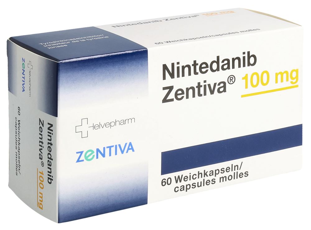 Nintedanib Zentiva 100 mg, Weichkapseln