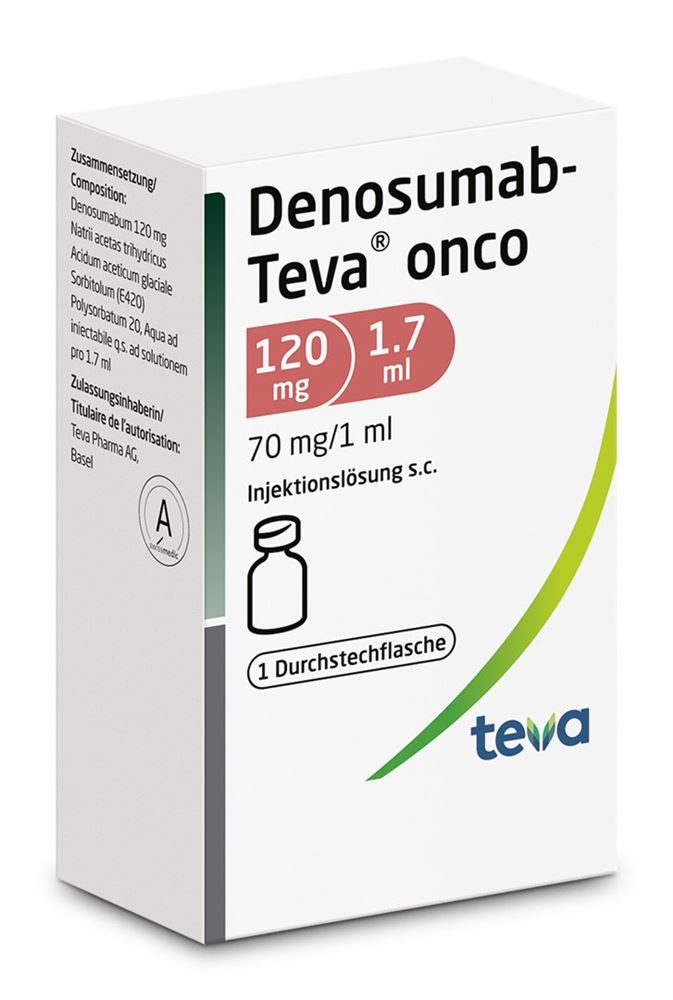 Denosumab-Teva onco 120 mg / 1.7 ml, Injektionslösung