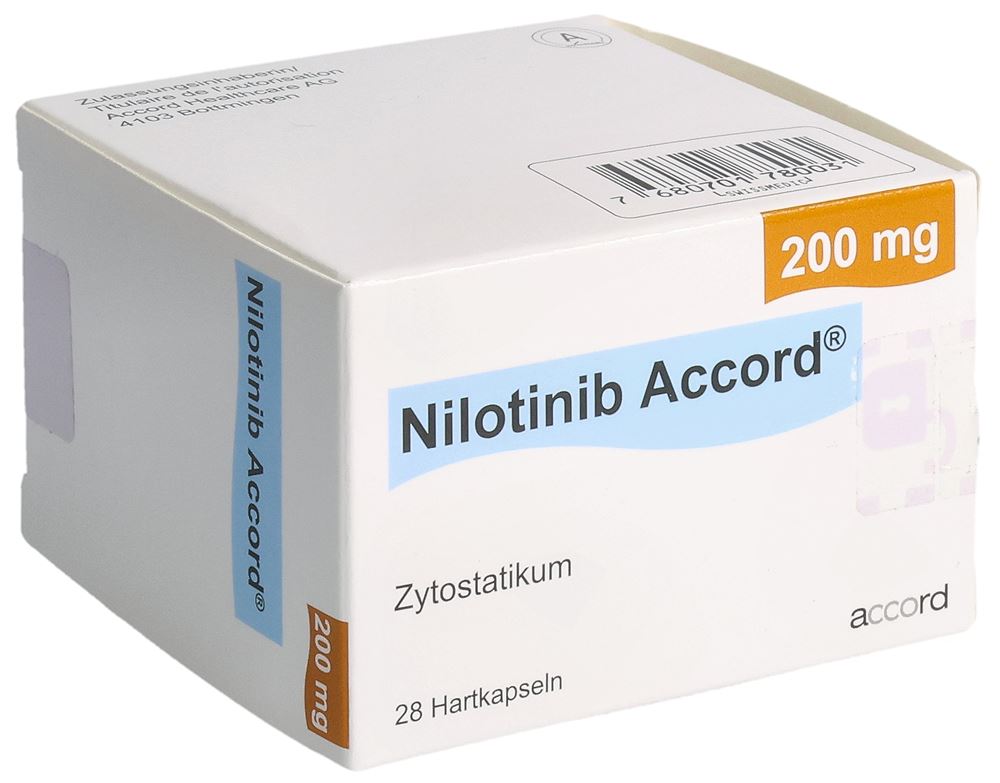 Nilotinib Accord 200 mg, Hartkapseln