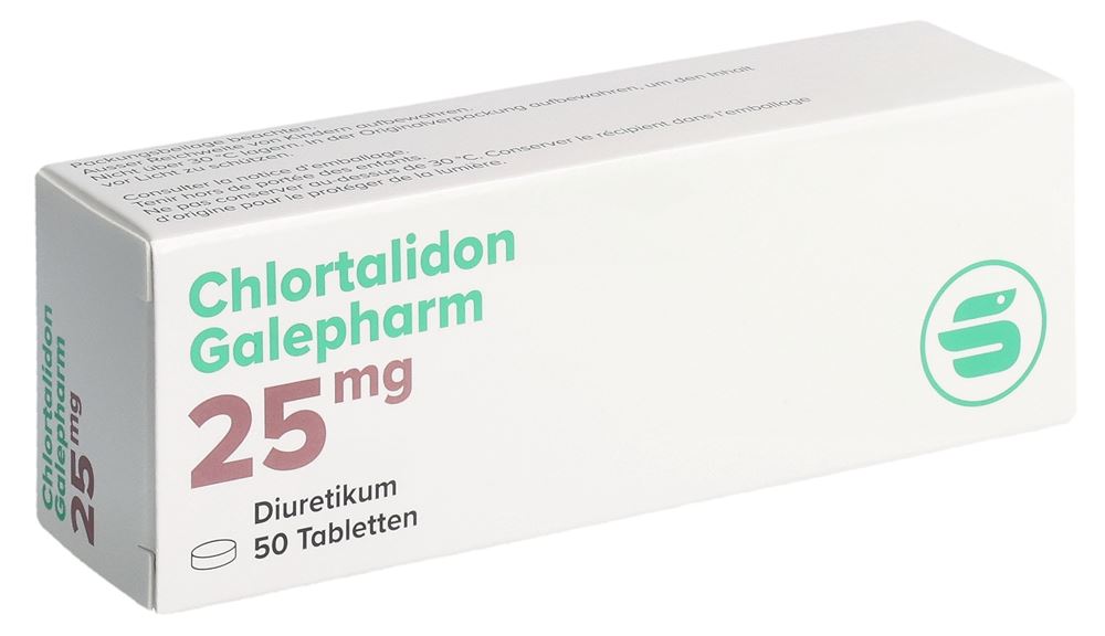 Chlortalidon Galepharm 25 mg, Tabletten