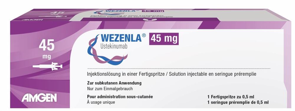 Wezenla 45 mg/0.5 ml, Injektionslösung in einer Fertigspritze