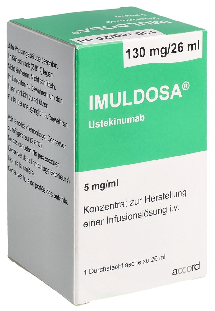 Imuldosa 130 mg / 26 ml, Konzentrat zur Herstellung einer Infusionslösung