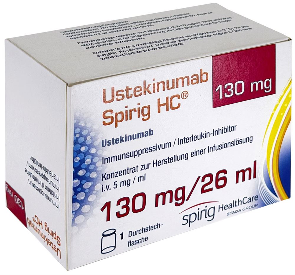 Ustekinumab Spirig HC 130 mg/26 ml, Konzentrat zur Herstellung einer Infusionslösung