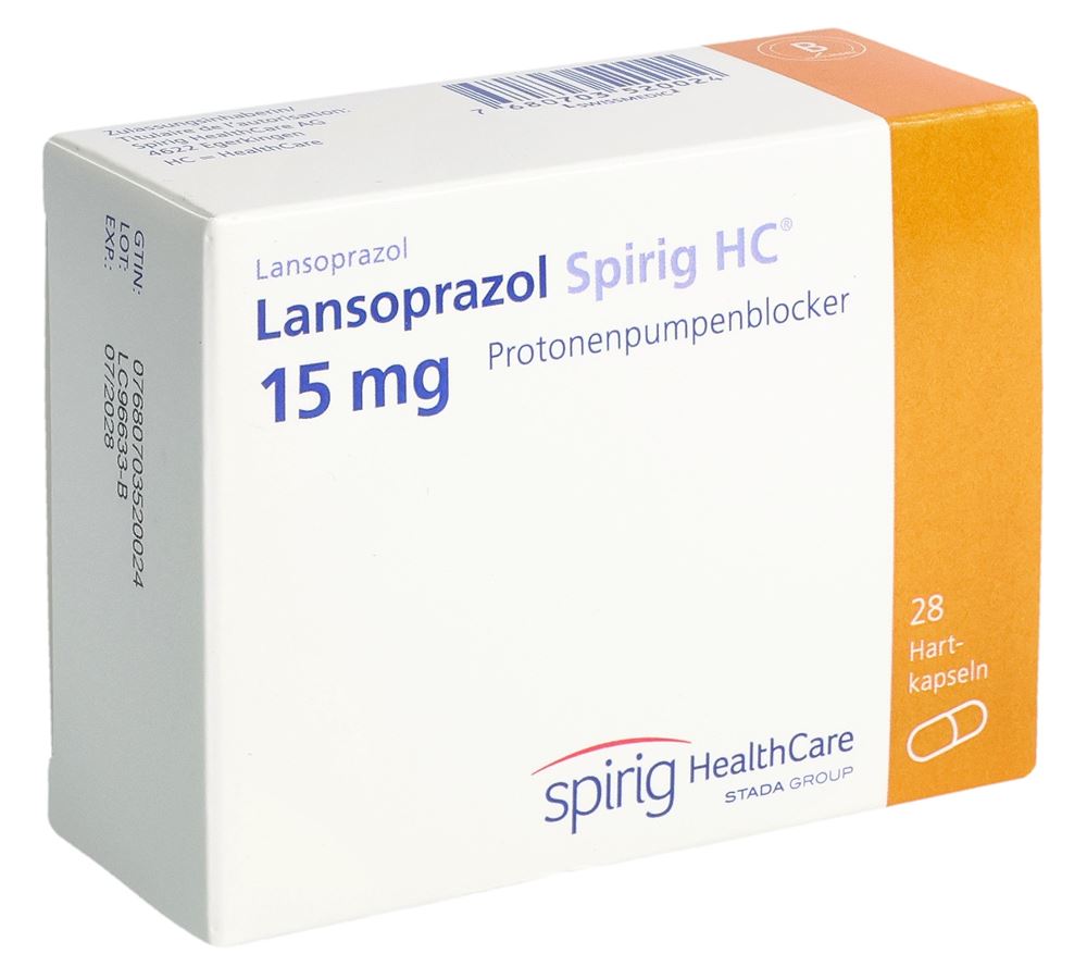 Lansoprazol Spirig HC 15 mg, magensaftresistente Hartkapseln