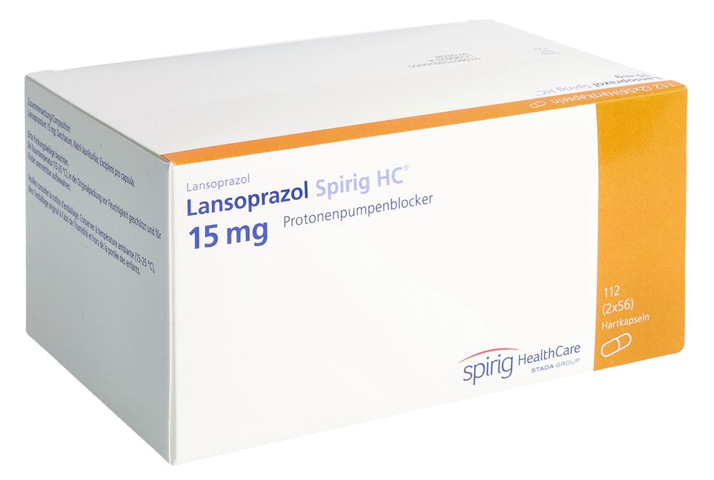 LANSOPRAZOL Spirig HC caps 15 mg 2x56 pce