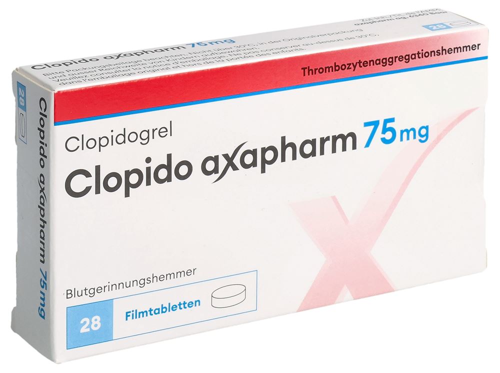 Clopido axapharm 75 mg, Filmtabletten