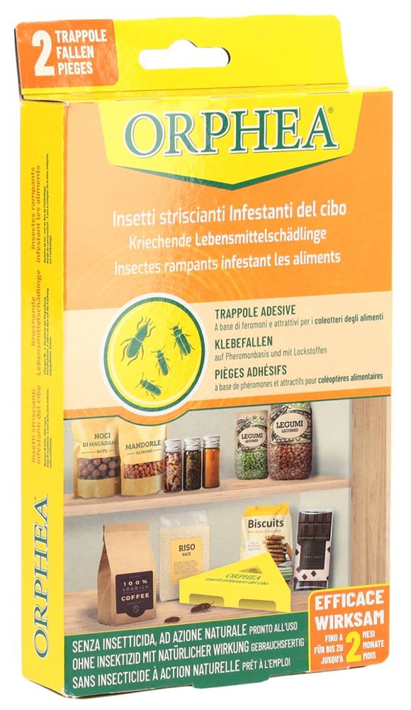 ORPHEA Falle Lebensmittelschädlinge kriech 2 Stk