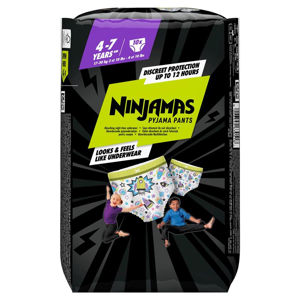 PAMPERS Ninjamas Pyjama Pants Jungs 4-7 J 10 Stk