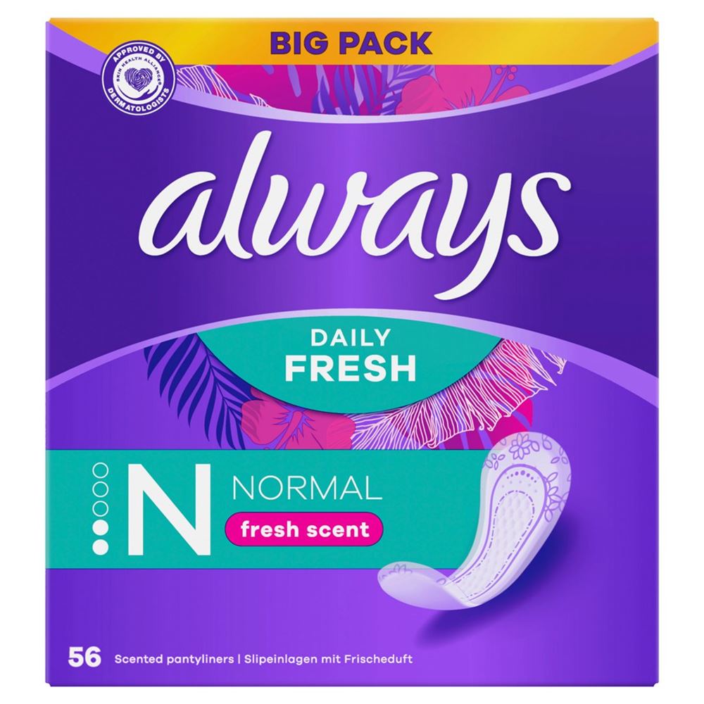 ALWAYS Slipeinlage Normal Frischeduft BigP 56 Stk