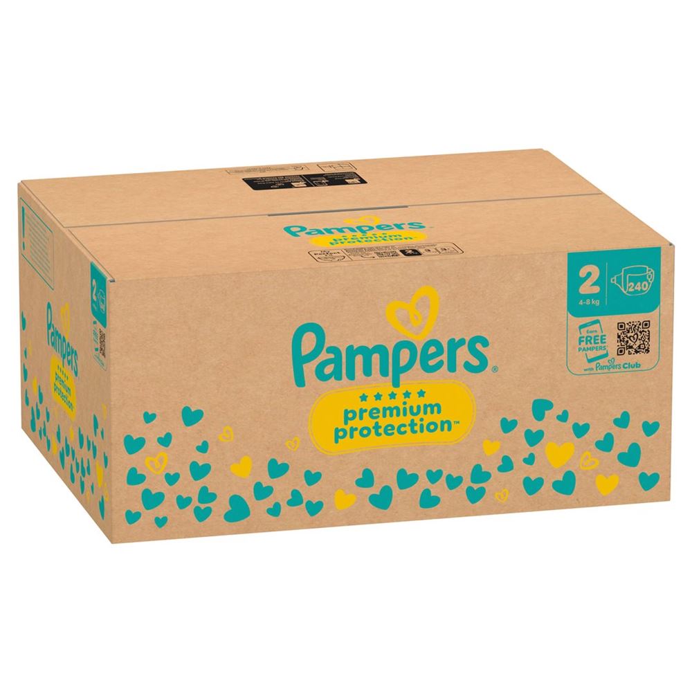 PAMPERS Prem Prot NB Gr2 4-8kg Mini Monat 240 Stk