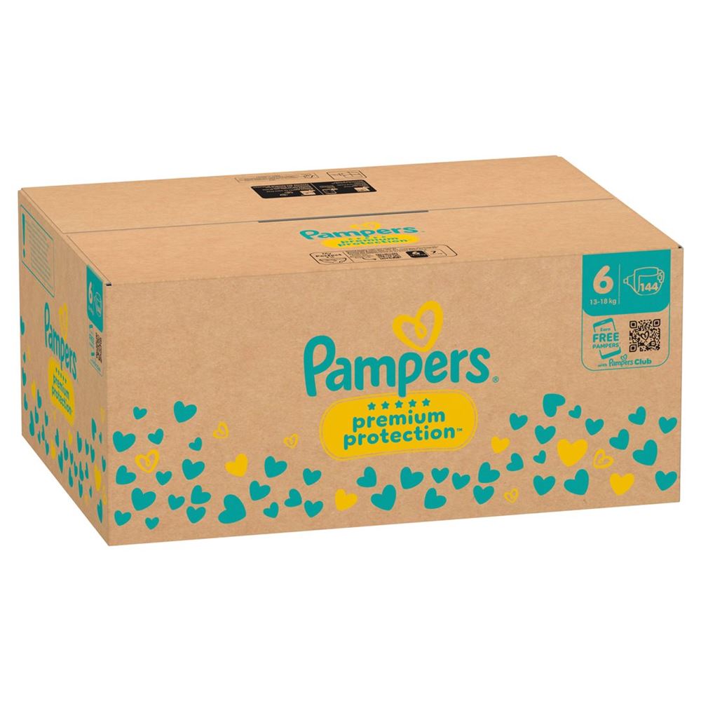 PAMPERS Prem Prot Gr6 13+kg Ex La Mon Box 144 Stk
