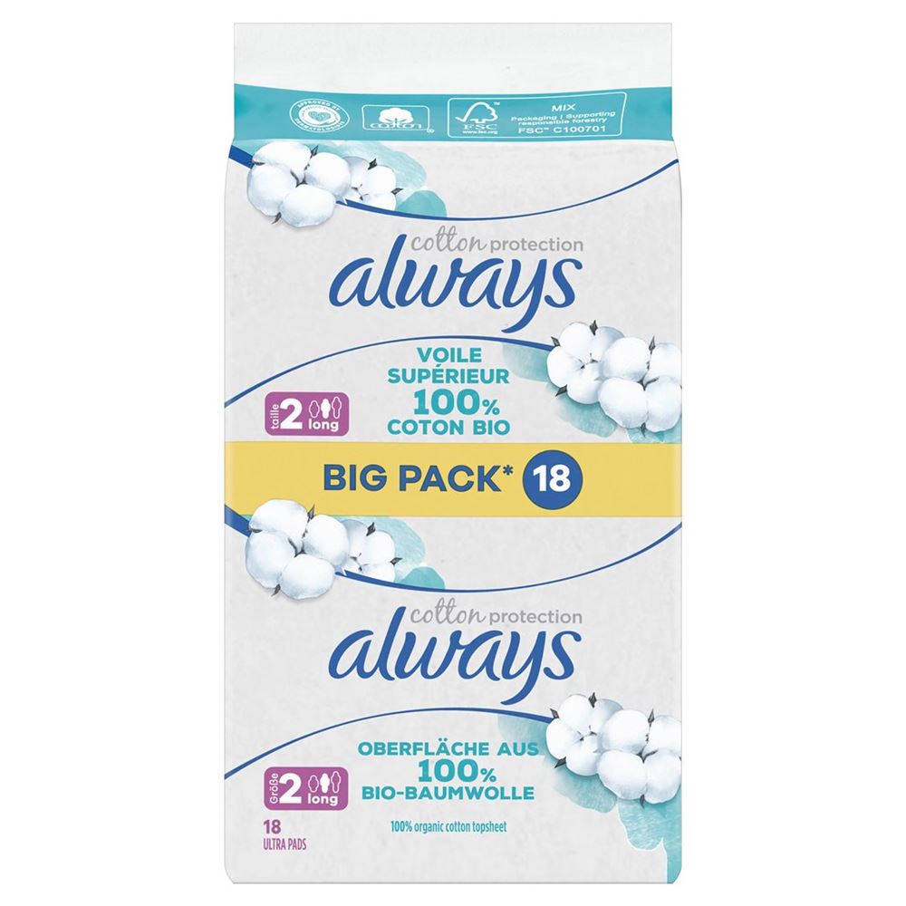 ALWAYS Ultra Binde Cot Gr2 Long BigPack 18 Stk