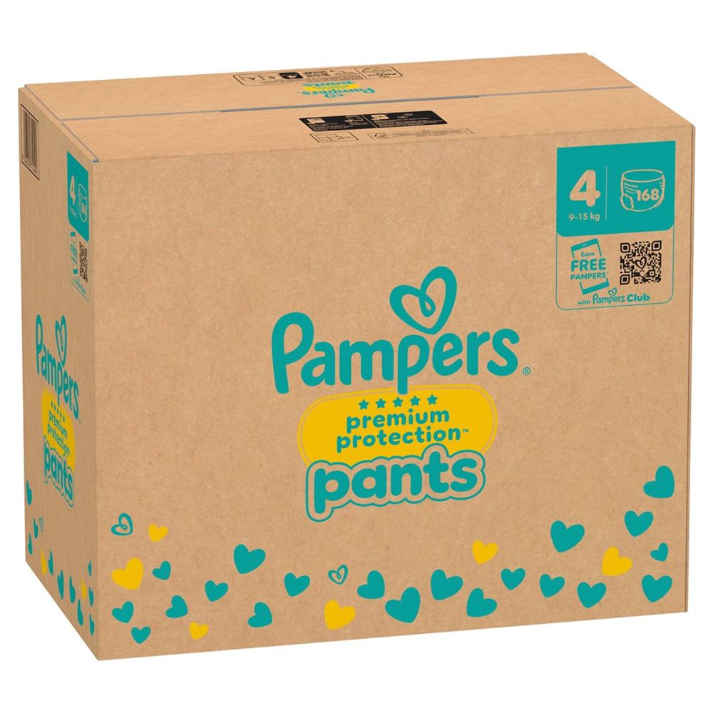 PAMPERS Prem Prot Pa Gr4 9-15kg Maxi Monat 168 Stk