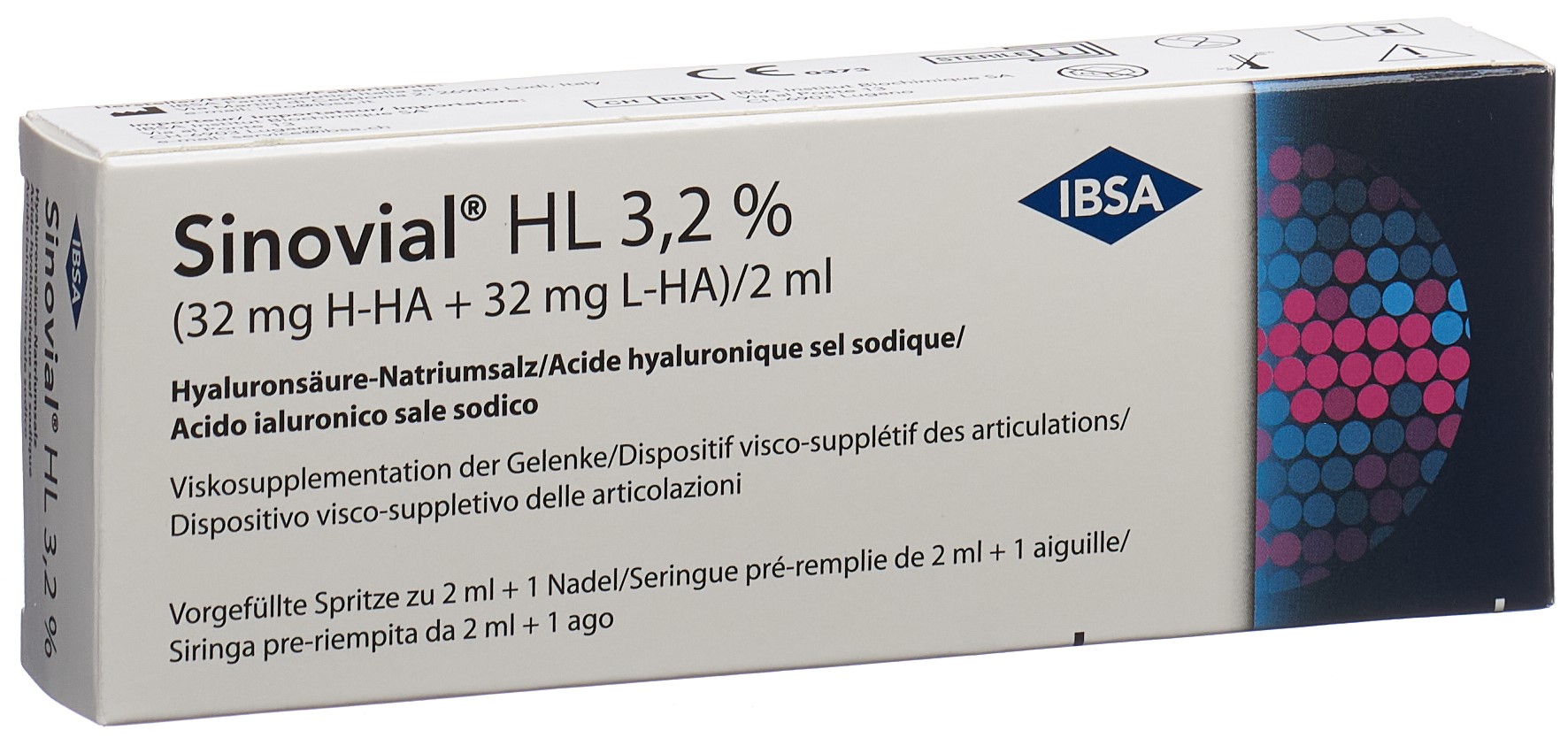 SINOVIAL HL Inj Lös 3.2 % (neu) Fertspr 2 ml