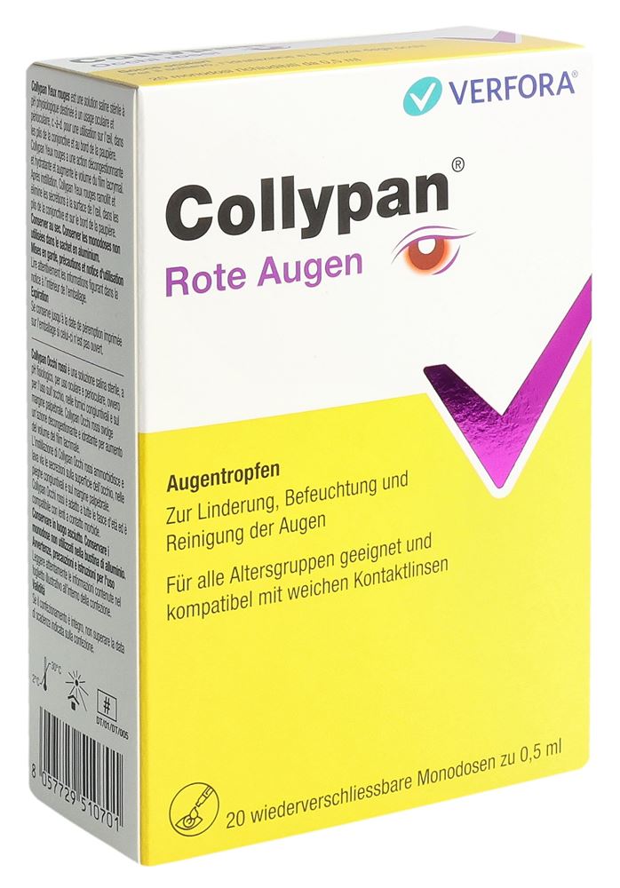 COLLYPAN Rote Augen 20 Monodos 0.5 ml