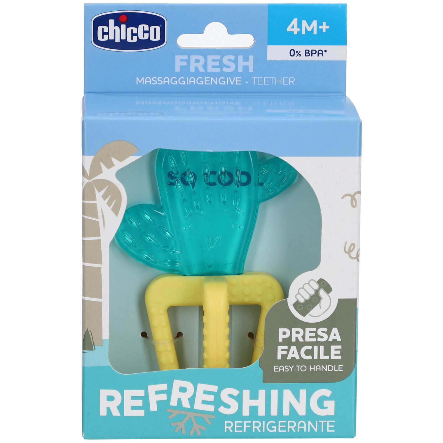 CHICCO Kühlbeissring mit Wasser CACTUS 4m+