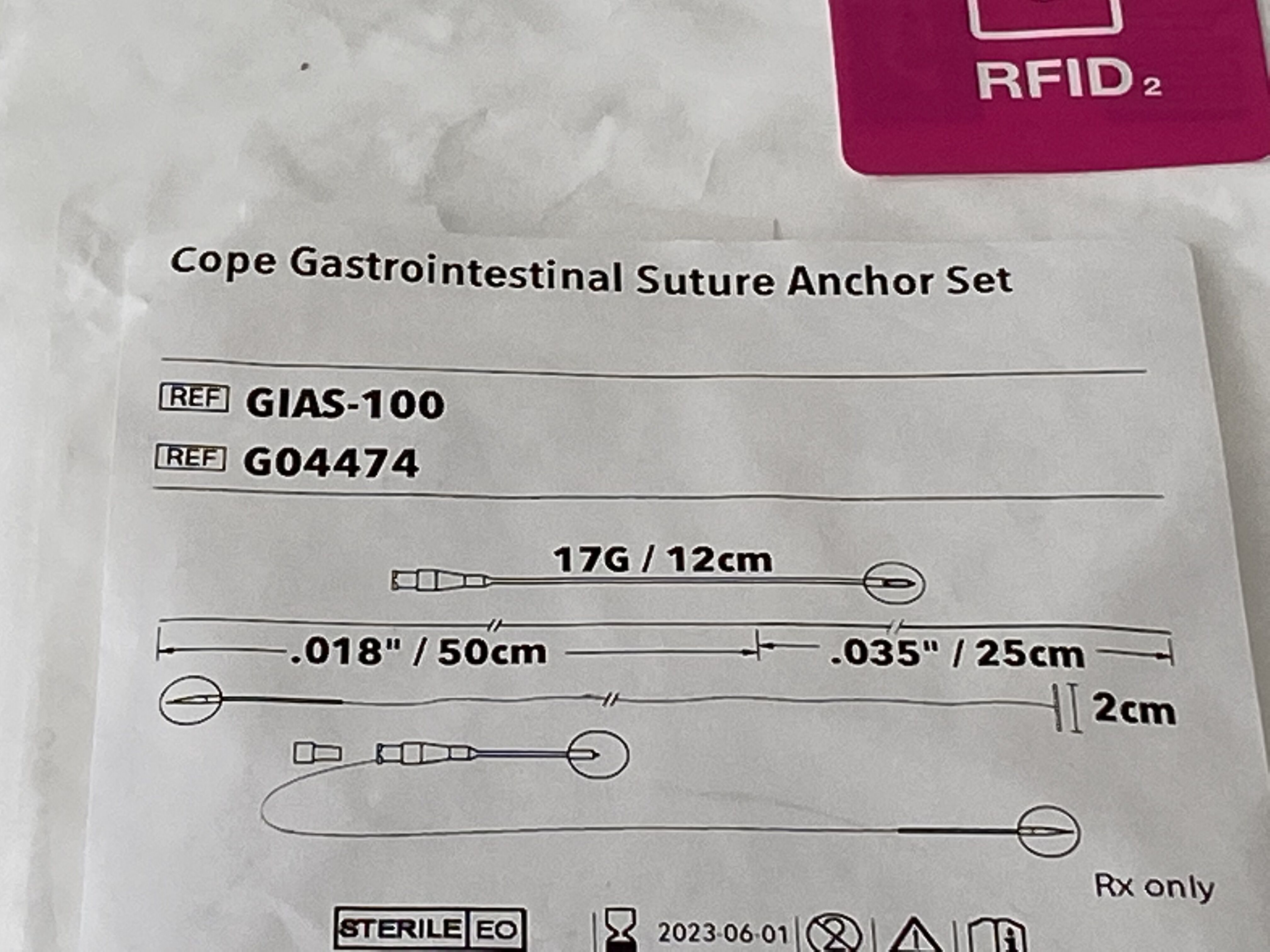Cope Gastrointestinal Pediatric Suture Anchor Set, 1 Set