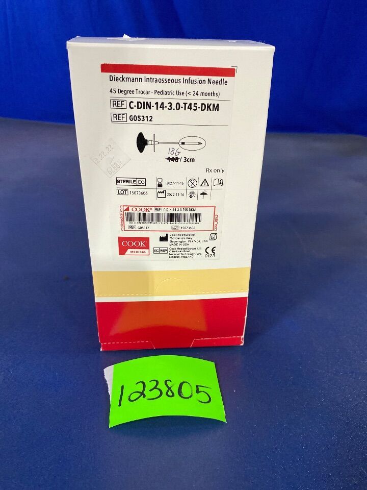 Dieckmann Intraosseous Infusion Needle, 1 Each